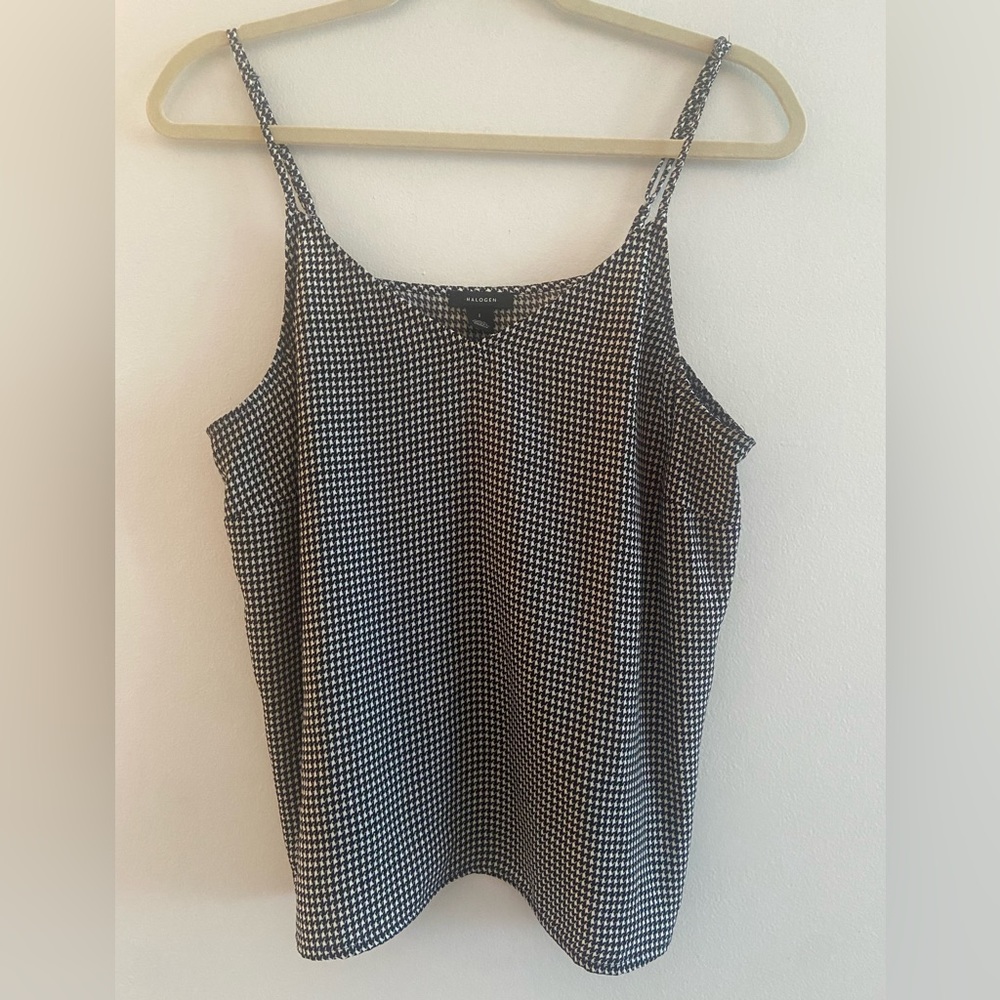 Halogen Houndstooth Cami Size Large